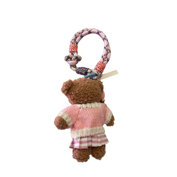 Minime Paris Pink Teddy Keychain/Bagcharm NWOT - Picture 2 of 2